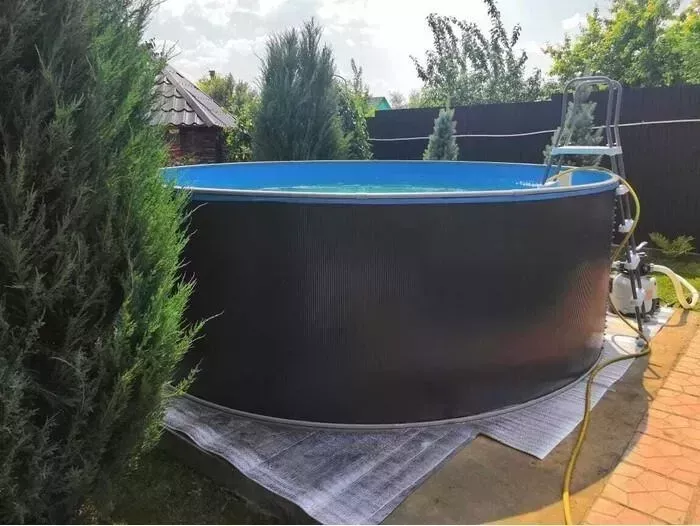 Бассейн каркасный Лагуна ТМ235/24411 244х125см Темный шоколад 5200л