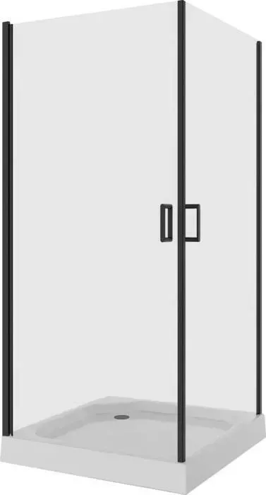 Душевой уголок NIAGARA Nova 90x90 с поддоном, прозрачный, черный (NG-6803-08 BLACK, 90901Q)
