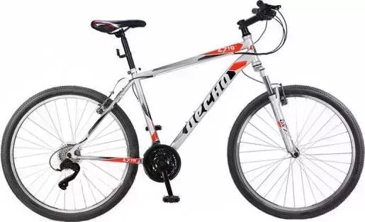 Велосипед STELS Десна-2710 V 27.5 F010 Серебристый/красный (LU095733*LU090572*17.5) взрослый V