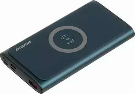 Внешний аккумулятор DIGMA DGPQ10G синий (DGPQ10G22CBL)