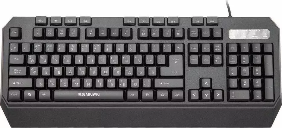 Клавиатура SONNEN KB-7700 USB черная (513512)