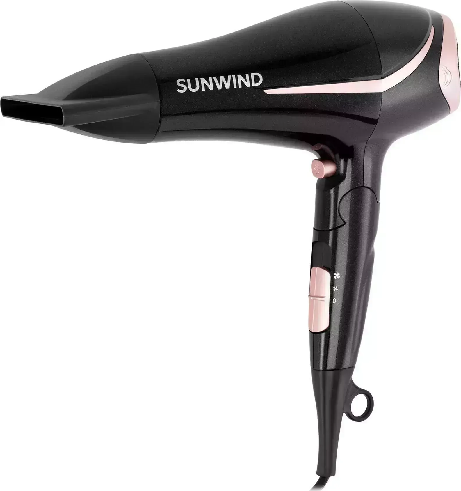 Фен SUNWIND SUHD 550 черный и розовое золото