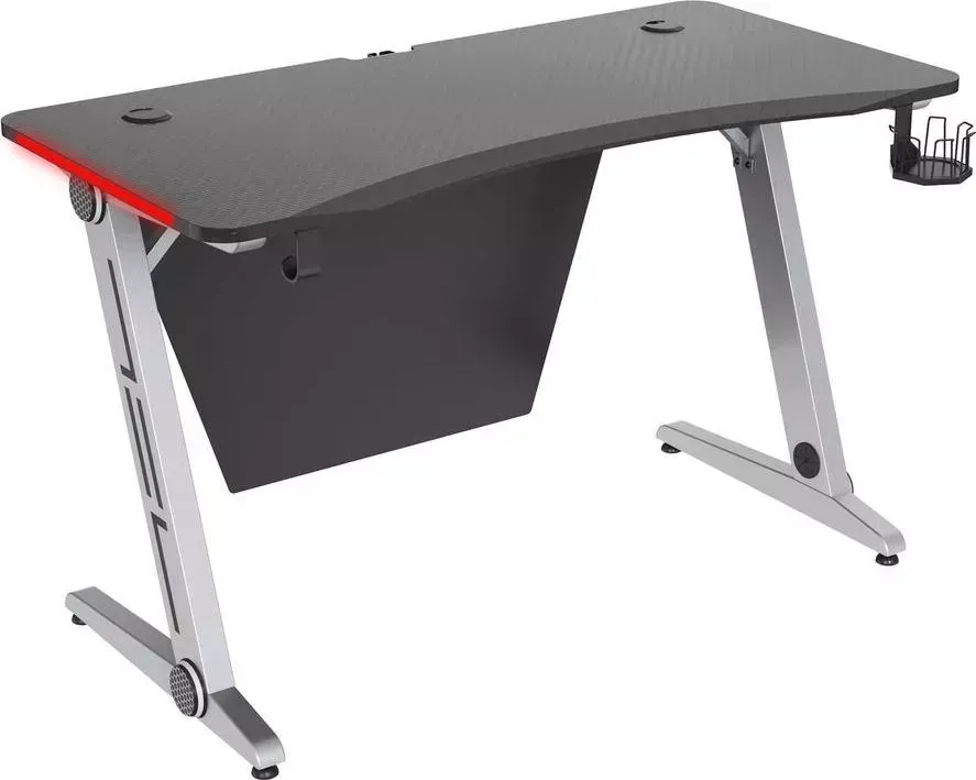 Стол компьютерный CACTUS CS-GTZ-SL-CARBON-RED