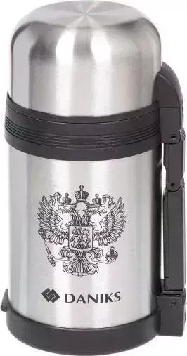 Термос Daniks SL-100GX серебристый