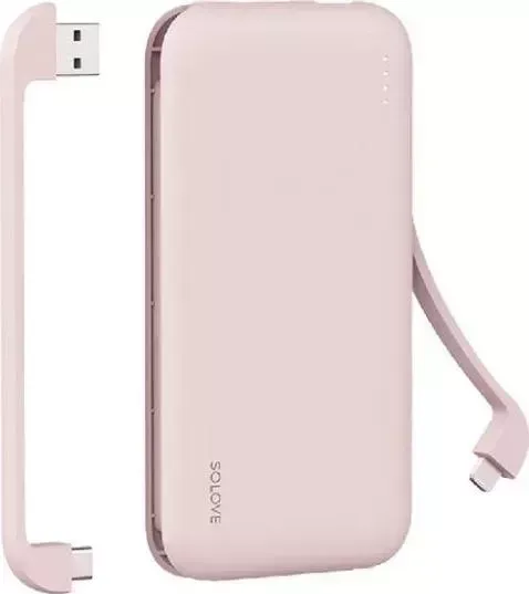 Внешний аккумулятор XIAOMI SOLOVE W7 Pink