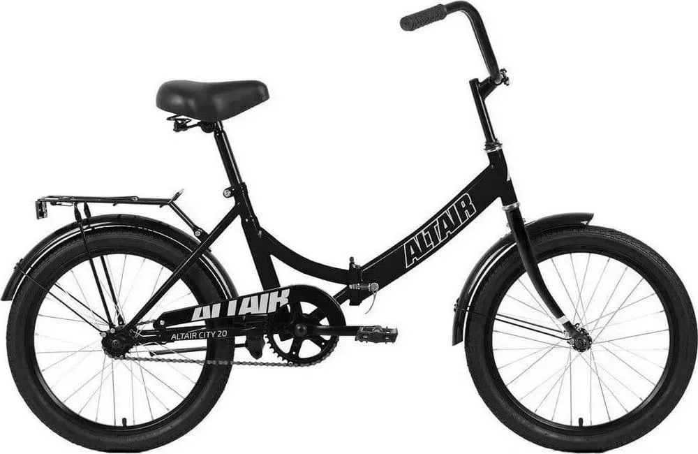 Велосипед ALTAIR ALTAIR CITY 20 (20" 1 ск. рост. 14") 2022, черный/серый, RBK22AL20002