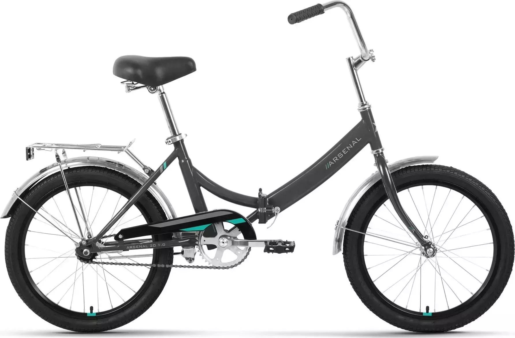 Велосипед FORWARD для малышей ARSENAL 20 1.0 темно-серый/бирюзовый (RBK22FW20526) 20 (2022) 14