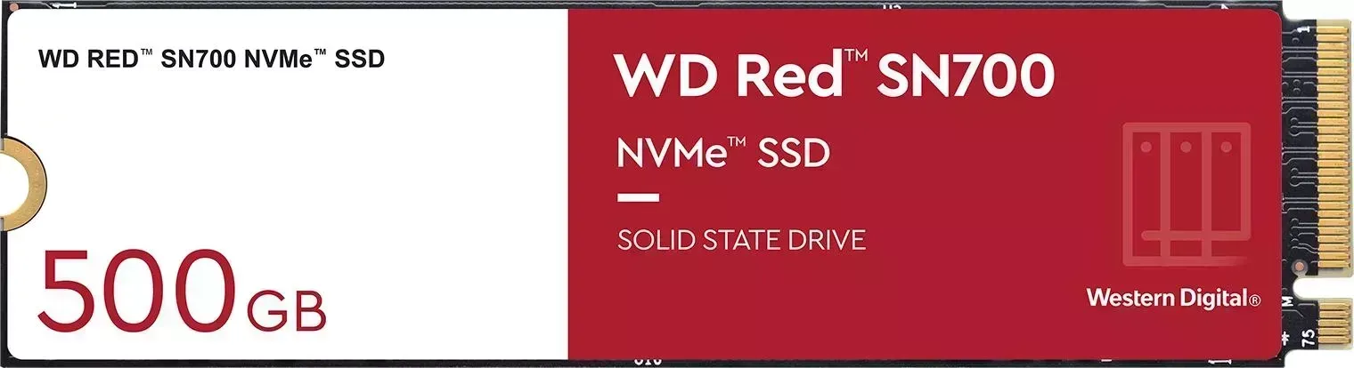 SSD накопитель Western Digital RED M.2 2280 500GB (WDS500G1R0C)