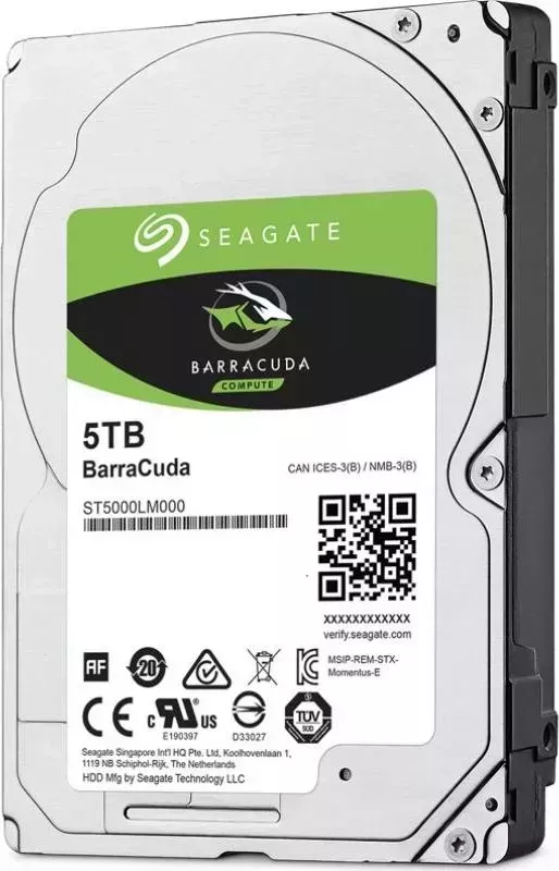 Жесткий диск SEAGATE Barracuda ST5000LM000 SATA-III/5Tb/5400rpm/128Mb/2.5