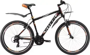 Велосипед STARK Indy 26.2 V черно-оранжевый 20"