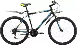 Велосипед STARK Outpost 26.1 V черно-зеленый 20"