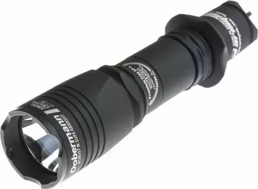 Фонарь ручной Armytek Dobermann XP-E2 черный/белый (F02002BR)