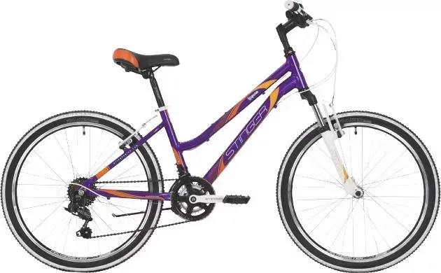 Велосипед STINGER для подростков 24 Laguna фиолетовый (24AHV.LAGUNA.14VT10) 24" LAGUNA 14", MICROSHIFT