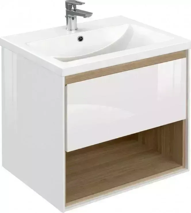 Тумба под раковину CERSANIT LOUNA (д/раковины COMO 60) белый (SP-SZ-LOU-CO60/Wh)
