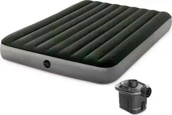Матрас надувной INTEX рас Prestige Downy Bed 152х203х25см, насос на батарейках (64779)