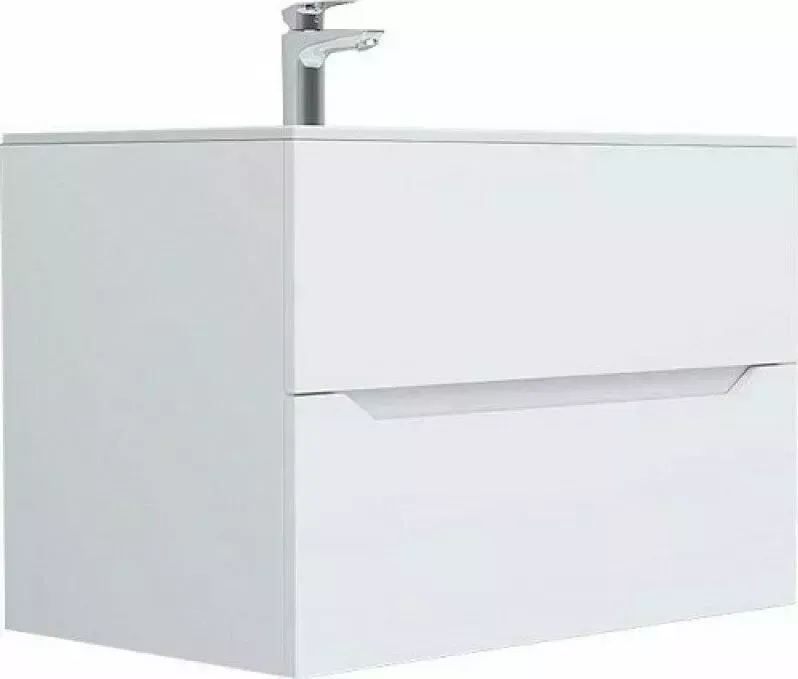 Тумба с раковиной Am.Pm Tender M45A-FHX0802-WC0802WG с , подвесная, 80см белый глянец