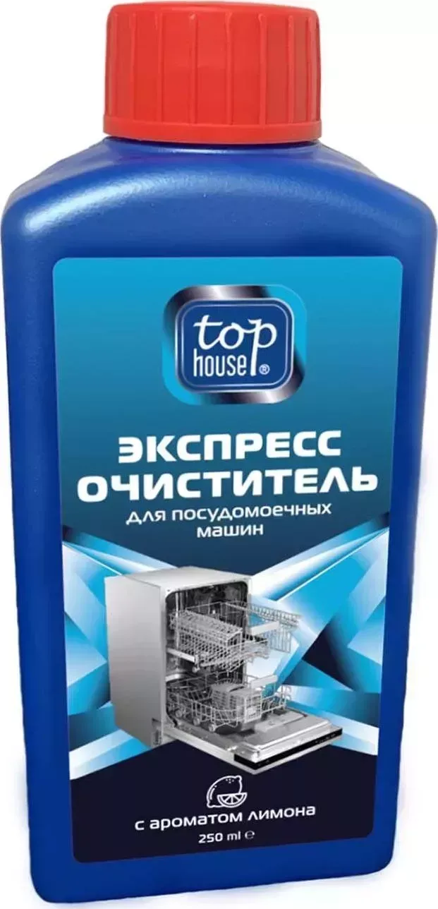 Средство для ухода за техникой TOP HOUSE Очиститель для ПММ лимон 250мл (393705)