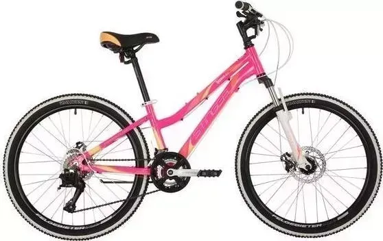 Велосипед STINGER для подростков Laguna D 12 розовый (24AHD.LAGUNAD.12PK10) 24" LAGUNA D 12", MICROSHIFT