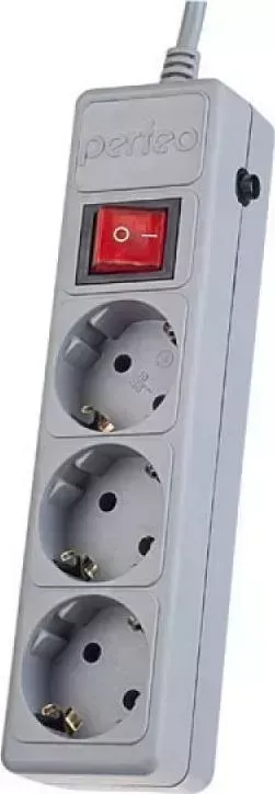 Удлинитель Perfeo PF-A4667 (3 роз, 3м) серый