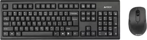 Клавиатура и мышь A4TECH мыши и клавиатуры 7100N USB черный Комплект и