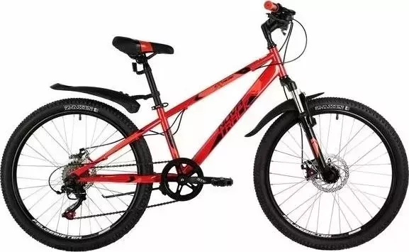 Велосипед NOVATRACK для подростков 24 EXTREME красный (24SH6SD.EXTREME.11RD21) 24" 11"