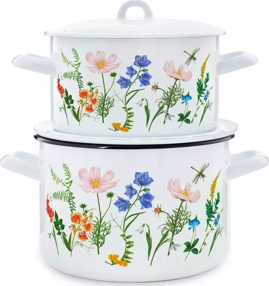 Набор посуды Эстет ЭТ-72484 Луговые цветы