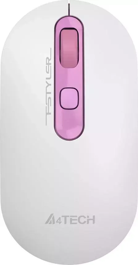 Мышь компьютерная A4TECH Fstyler FG20 Sakura белый/розовый