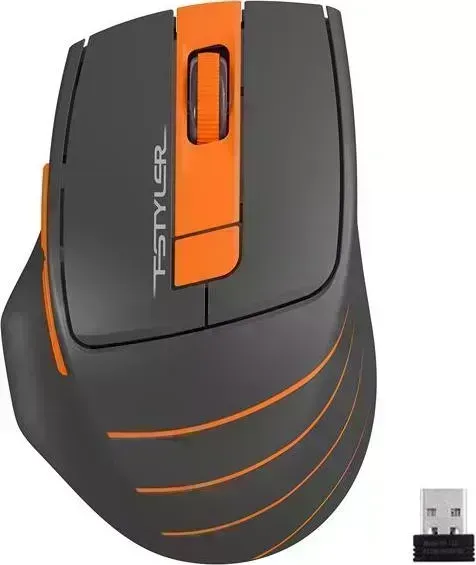 Мышь компьютерная A4TECH Fstyler FG30 серый/оранжевый