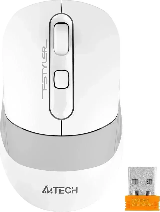 Мышь компьютерная A4TECH Fstyler FB10C grayish white
