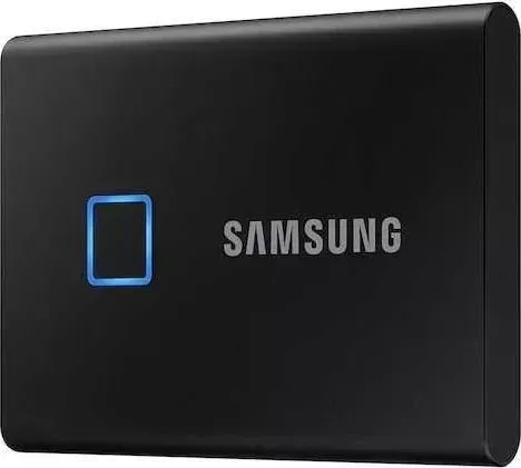 SSD накопитель SAMSUNG 2TB T7 Touch MU-PC2T0K, 3D NAND TLC, USB 3.2 Type-C [R/W - 1050/1000 MB/s] Black