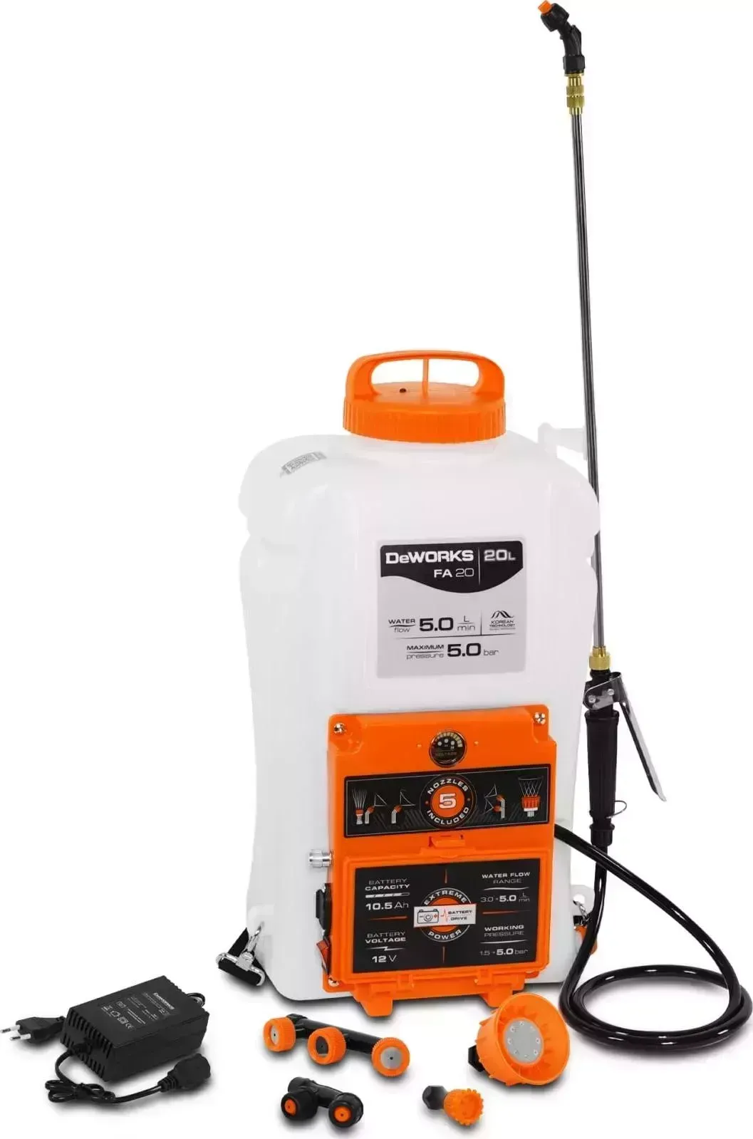 Опрыскиватель DeWORKS FA 20 белый