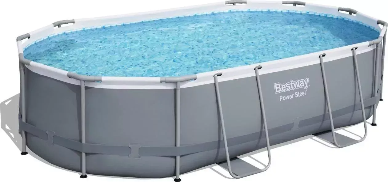 Бассейн каркасный BESTWAY BestWay Power Steel, 488*305*107см, фильтр насос, лестница, тент (56448) 56448 488x305x107см,