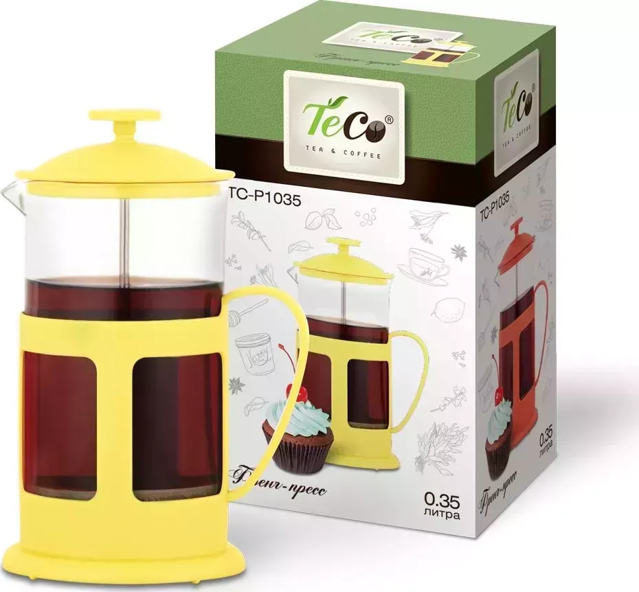 Френч-пресс Teco TС-P1060 Y желтый