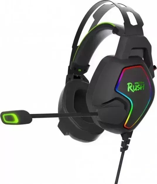 Наушники Rush Smartbuy RUSH AMBITION SBHG-6200 черный/зеленый