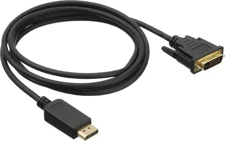 Кабель BURO 1.1v DisplayPort (m) - DVI-D (Dual Link) (m) 2м GOLD черный (bhp dpp_dvi-2)