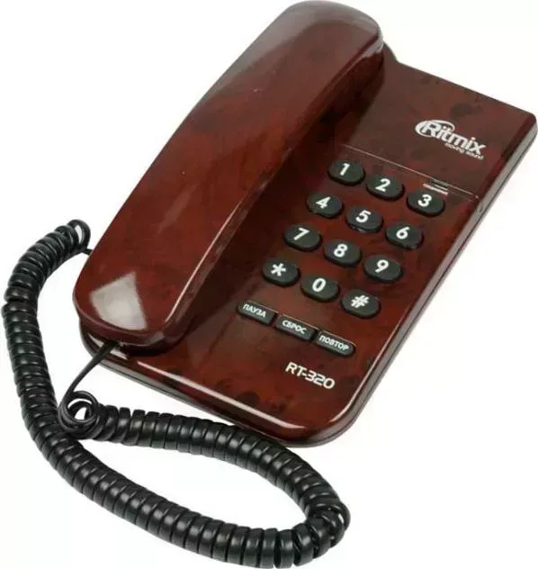Проводной телефон RITMIX RT-320 COFFEE MARBLE