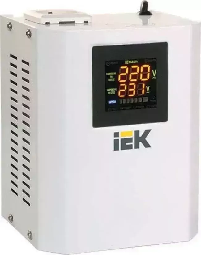 Стабилизатор напряжения IEK Boiler 0.5кВА однофазный белый (IVS24-1-00500)