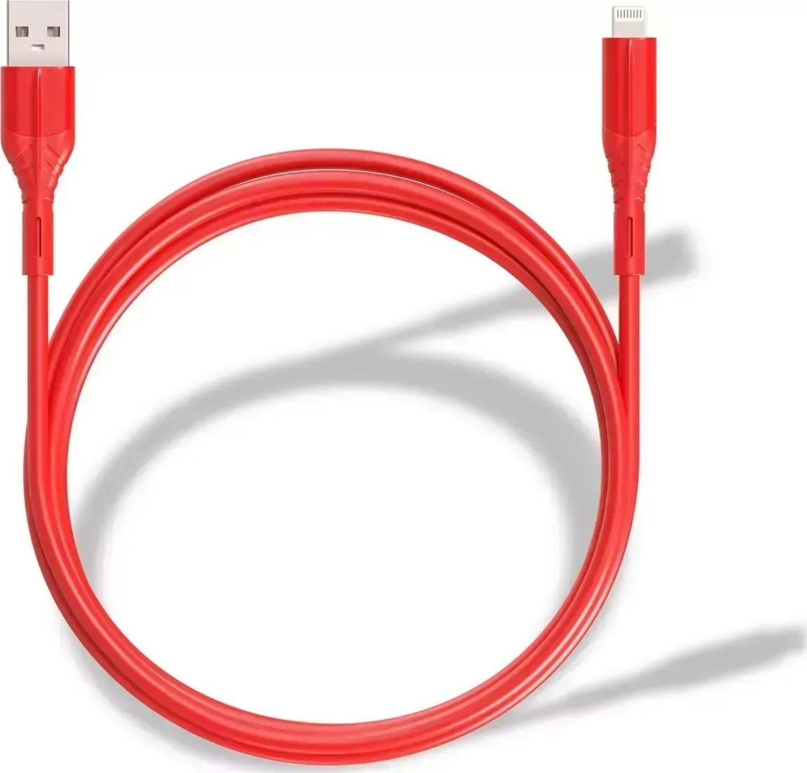 Кабель WIIIX CB-421-U8(1.0)-R красный (00-00003778)