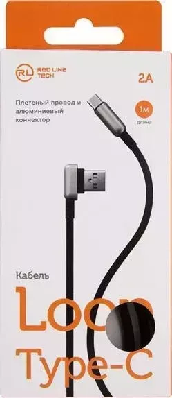 Кабель RedLine Loop USB-Type-C черный