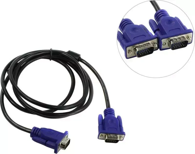 Кабель TV-COM SVGA (15M/M) 1,8m 2 фильтра (QCG120H-1.8M/QCG341AD-1.8M)