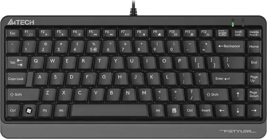 Клавиатура A4TECH Fstyler FKS11 черный/серый USB