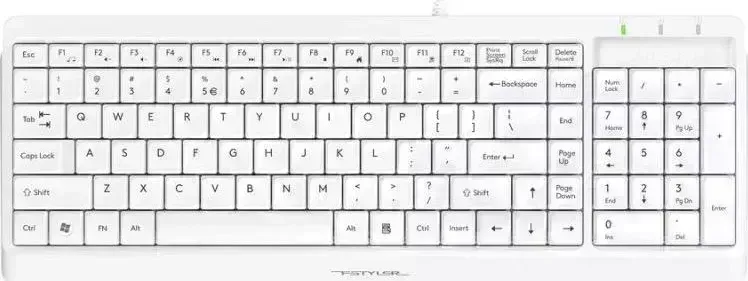 Клавиатура A4TECH Fstyler FK15 USB белый
