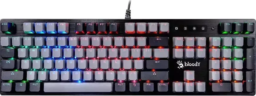 Клавиатура A4TECH Bloody B828N USB черный/серый