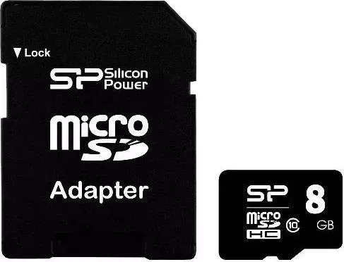 SD карта ELITE microSDHC 8Gb Class10 SP008GBSTHBU1V10-SP (+ adapter)