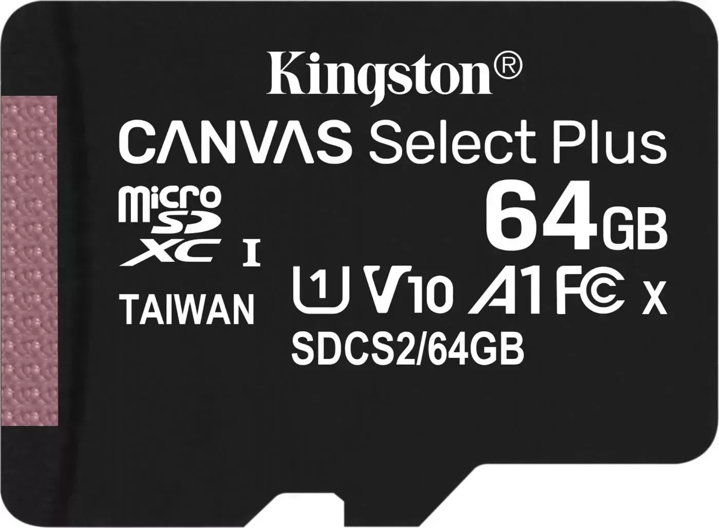 Карта памяти KINGSTON CanvSelect Plus microSDXC 64Gb Class10 SDCS2/64GB (+ adapter)