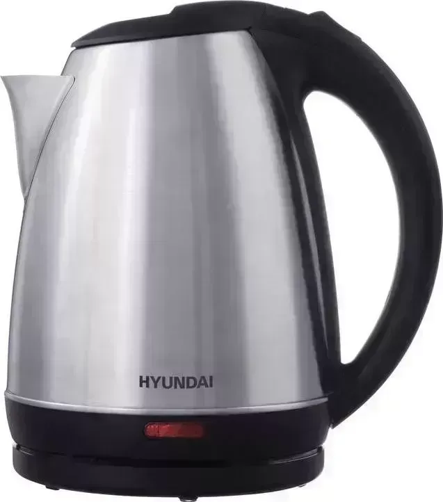 Чайник электрический HYUNDAI HYK-S1030 серебристый/черный