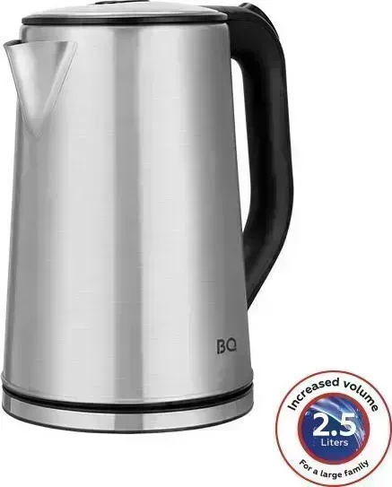 Чайник электрический BQ KT1721S Сталь-Чёрный