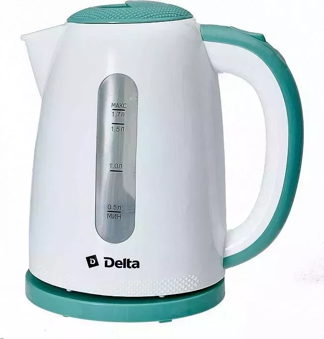 Чайник электрический DELTA DL-1106 белый с мятным