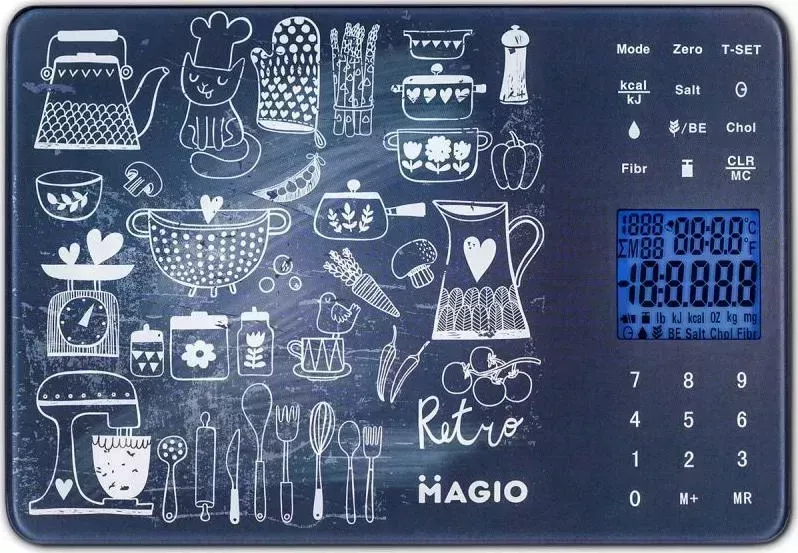 Кухонные весы Magio MG-692 темно-синий