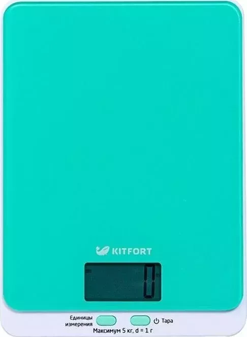 Весы кухонные KITFORT KT-803-1 бирюзовый